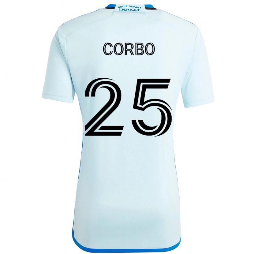 Danxen Herren Gabriele Corbo #25 Himmelblau Dunkelblau Auswärtstrikot Trikot 2025/26 T-Shirt Österreich