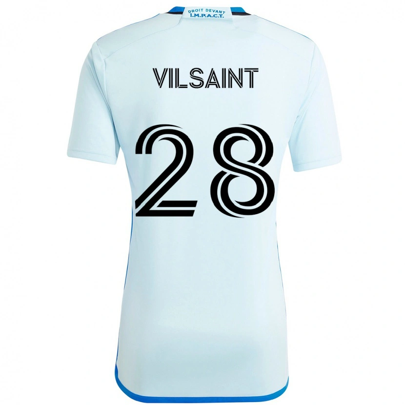 Danxen Herren Jules-Anthony Vilsaint #28 Himmelblau Dunkelblau Auswärtstrikot Trikot 2025/26 T-Shirt Österreich