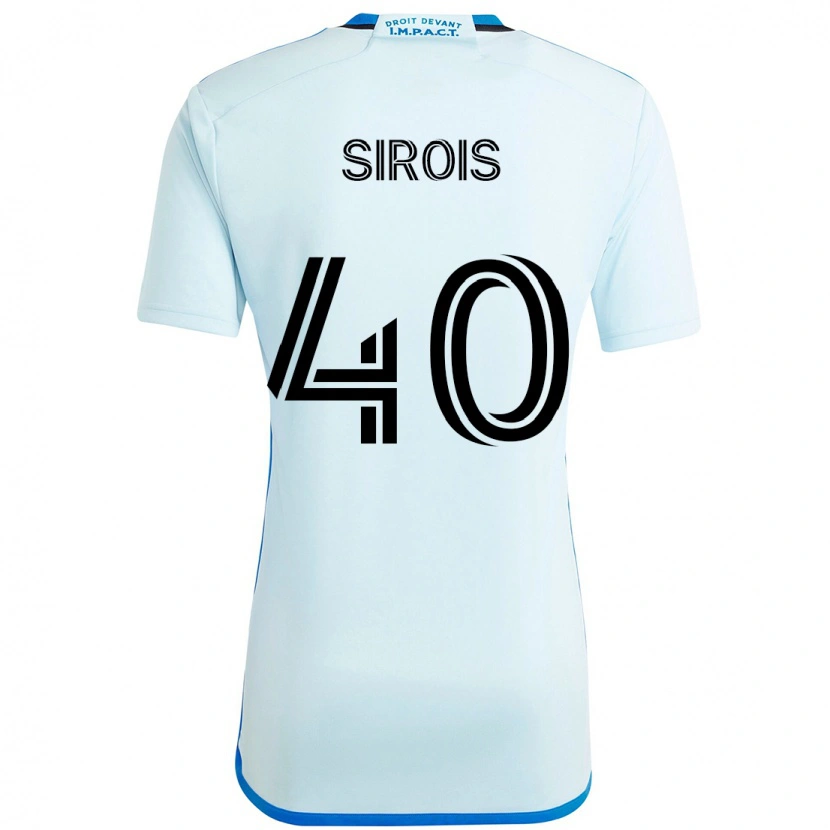 Danxen Herren Jonathan Sirois #40 Himmelblau Dunkelblau Auswärtstrikot Trikot 2025/26 T-Shirt Österreich