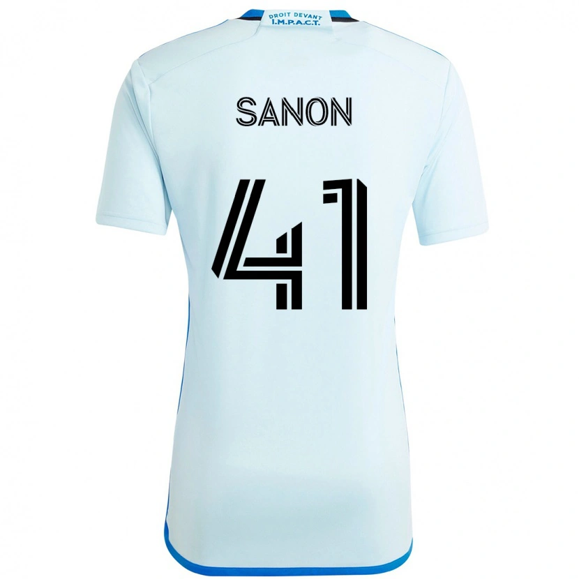 Danxen Herren Jérémy Sanon #41 Himmelblau Dunkelblau Auswärtstrikot Trikot 2025/26 T-Shirt Österreich