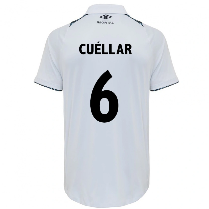 Danxen Herren Gustavo Cuéllar #6 Weiß Blau Auswärtstrikot Trikot 2025/26 T-Shirt Österreich