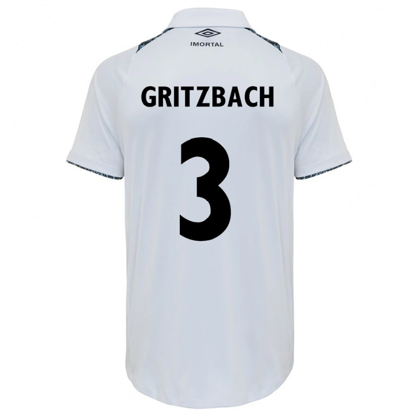 Danxen Herren Fernanda Gritzbach #3 Weiß Blau Auswärtstrikot Trikot 2025/26 T-Shirt Österreich