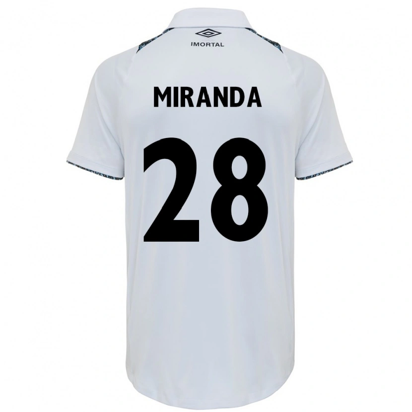 Danxen Herren Paulo Miranda #28 Weiß Blau Auswärtstrikot Trikot 2025/26 T-Shirt Österreich