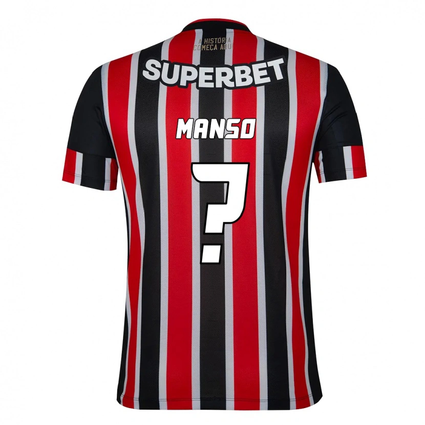 Danxen Herren Mateus Manso #0 Schwarz Rot Auswärtstrikot Trikot 2025/26 T-Shirt Österreich