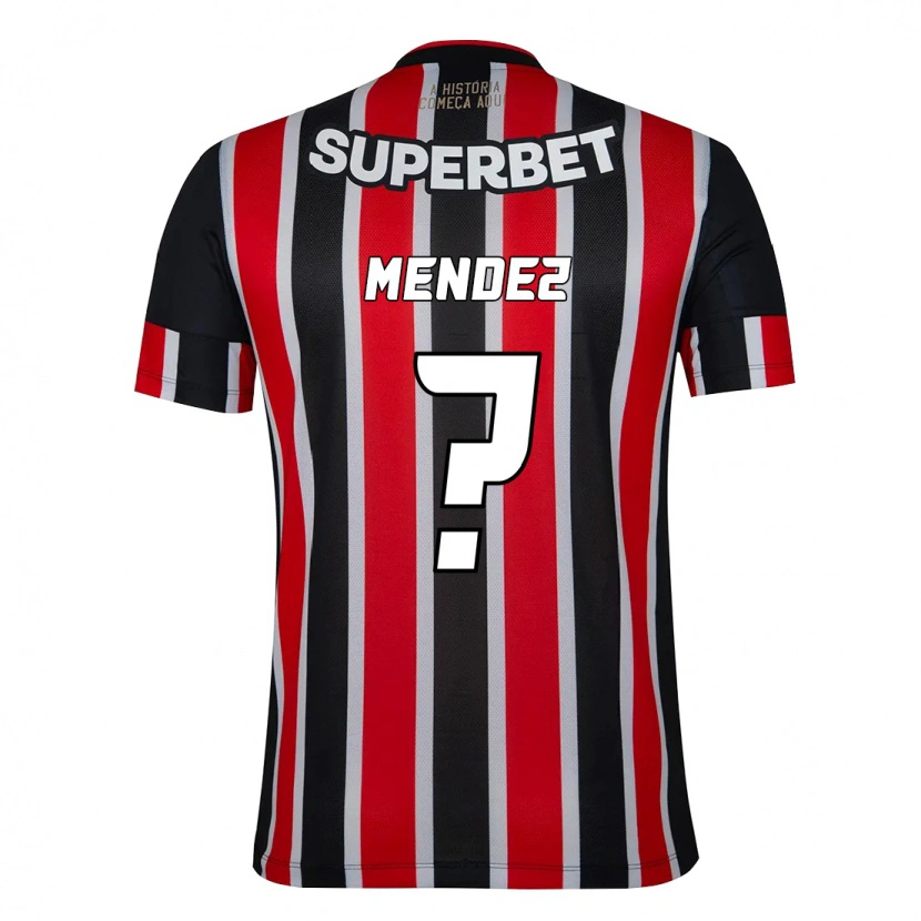 Danxen Herren Jhegson Méndez #0 Schwarz Rot Auswärtstrikot Trikot 2025/26 T-Shirt Österreich