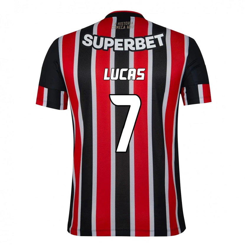 Danxen Herren Lucas Moura #7 Schwarz Rot Auswärtstrikot Trikot 2025/26 T-Shirt Österreich