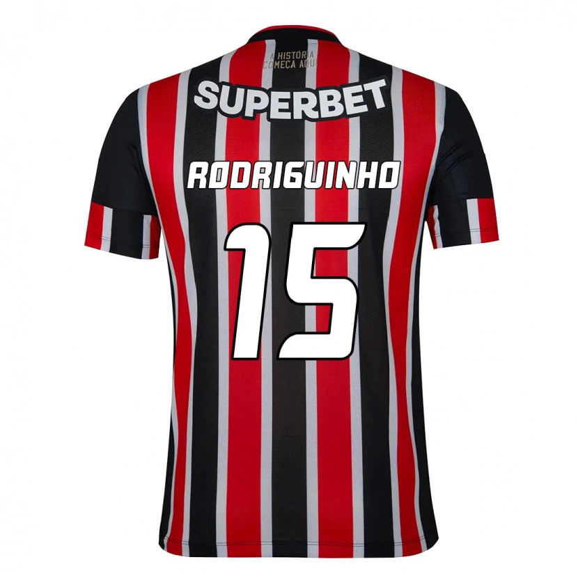 Danxen Herren Rodriguinho #15 Schwarz Rot Auswärtstrikot Trikot 2025/26 T-Shirt Österreich