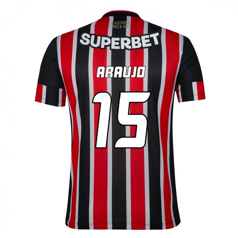 Danxen Herren Michel Araújo #15 Schwarz Rot Auswärtstrikot Trikot 2025/26 T-Shirt Österreich
