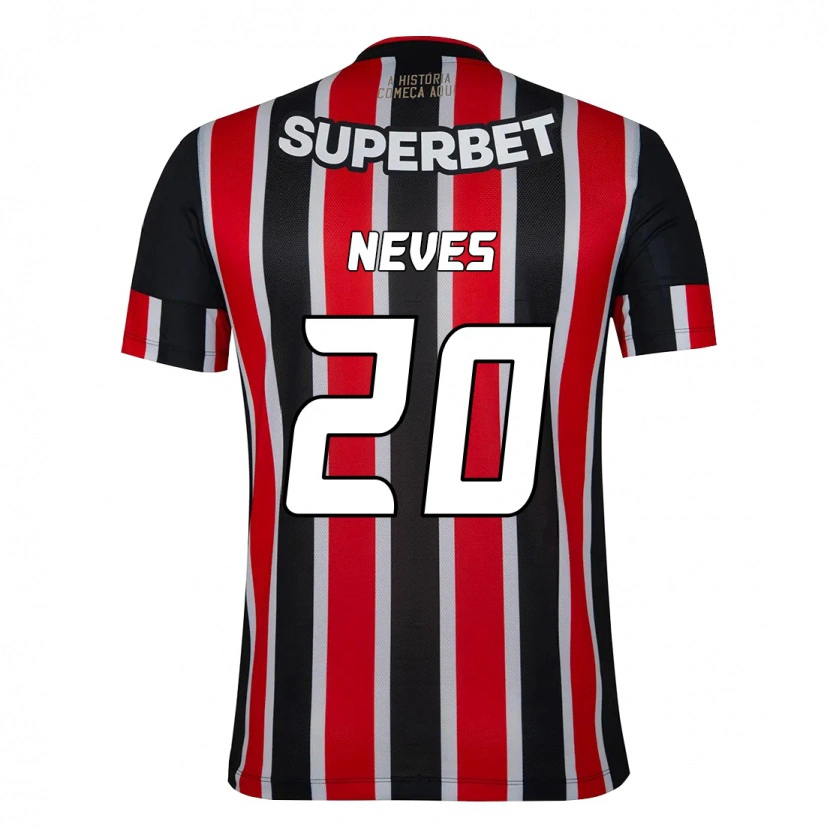 Danxen Herren Gabriel Neves #20 Schwarz Rot Auswärtstrikot Trikot 2025/26 T-Shirt Österreich