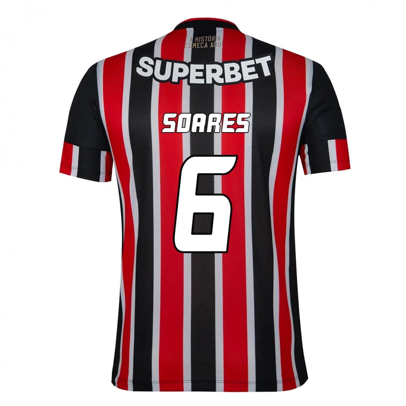 Danxen Herren Jéssica Soares #6 Schwarz Rot Auswärtstrikot Trikot 2025/26 T-Shirt Österreich