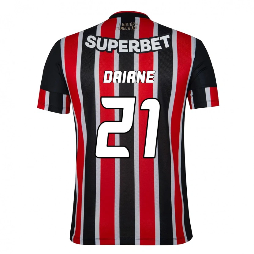 Danxen Herren Daiane #21 Schwarz Rot Auswärtstrikot Trikot 2025/26 T-Shirt Österreich