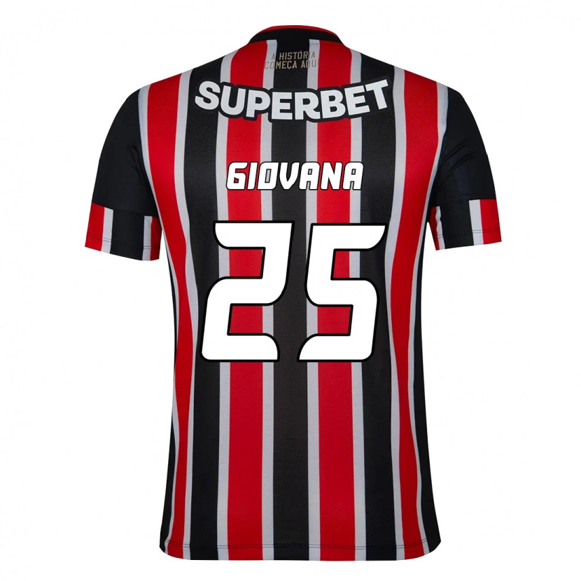 Danxen Herren Giovana #25 Schwarz Rot Auswärtstrikot Trikot 2025/26 T-Shirt Österreich