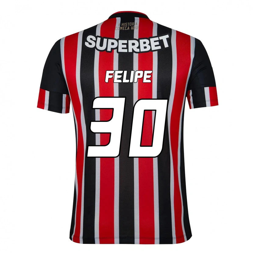 Danxen Herren Everton Felipe #30 Schwarz Rot Auswärtstrikot Trikot 2025/26 T-Shirt Österreich
