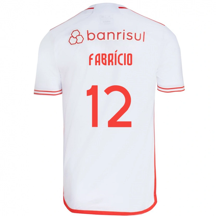 Danxen Herren Fabrício #12 Weiß Rot Auswärtstrikot Trikot 2025/26 T-Shirt Österreich