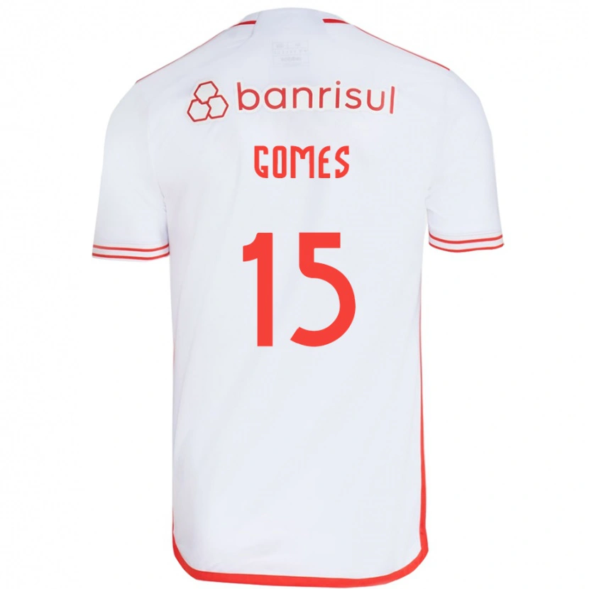 Danxen Herren Bruno Gomes #15 Weiß Rot Auswärtstrikot Trikot 2025/26 T-Shirt Österreich