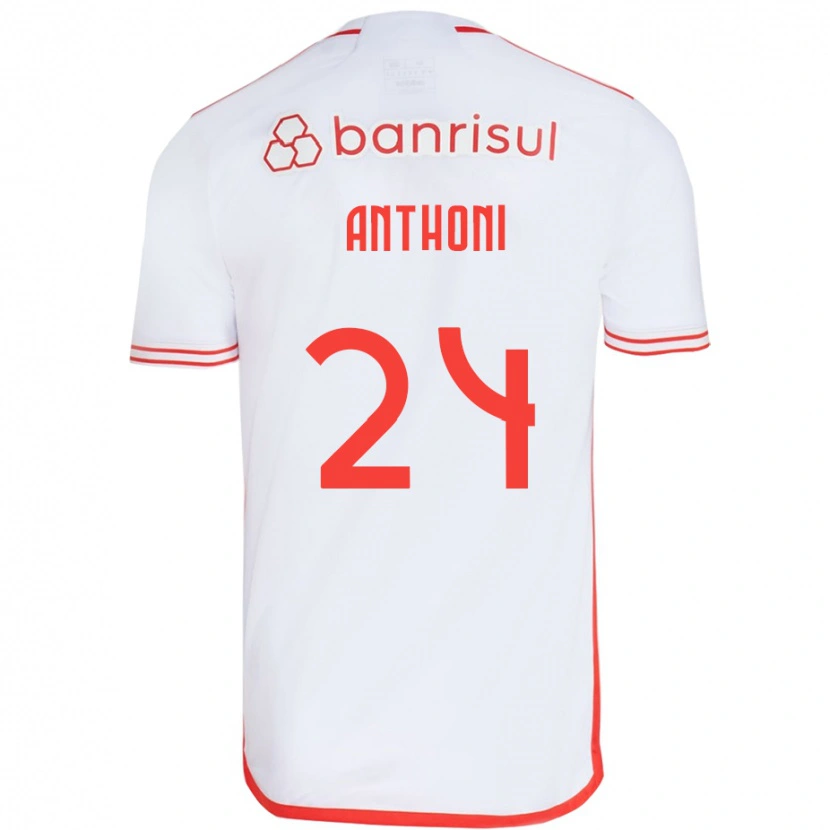 Danxen Herren Anthoni #24 Weiß Rot Auswärtstrikot Trikot 2025/26 T-Shirt Österreich