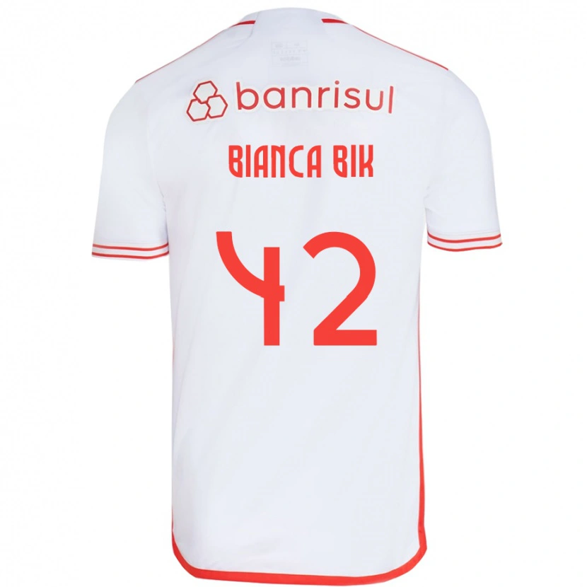 Danxen Herren Bianca Bik #42 Weiß Rot Auswärtstrikot Trikot 2025/26 T-Shirt Österreich