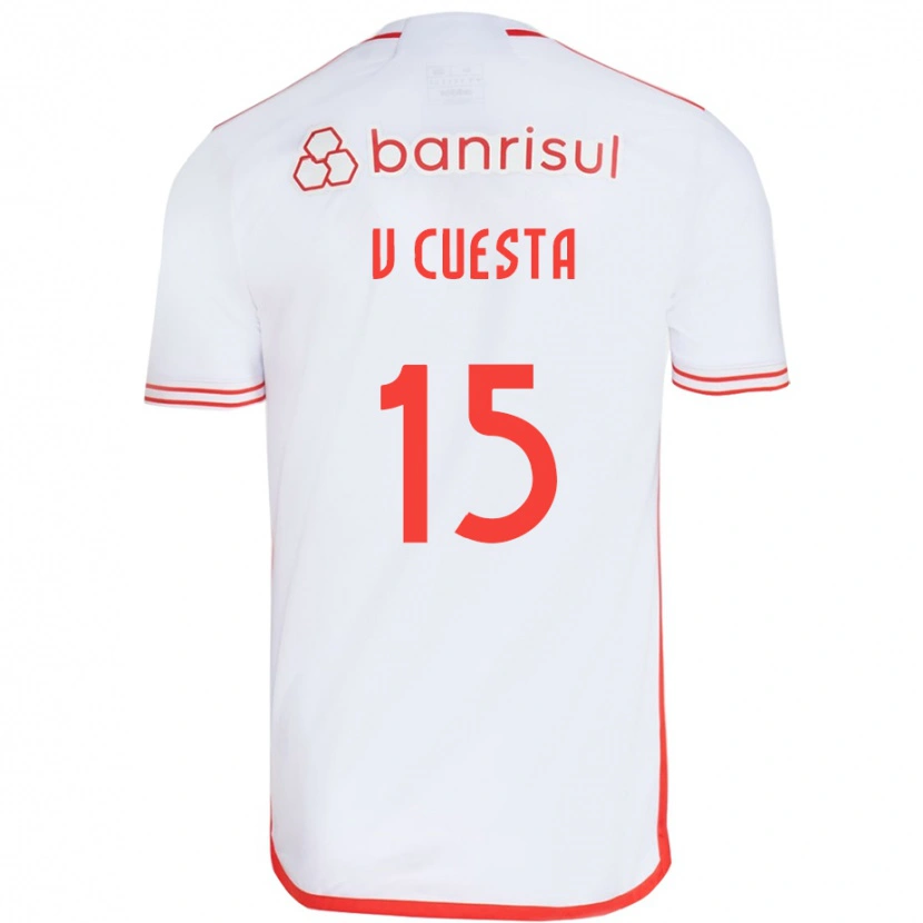 Danxen Herren Victor Cuesta #15 Weiß Rot Auswärtstrikot Trikot 2025/26 T-Shirt Österreich