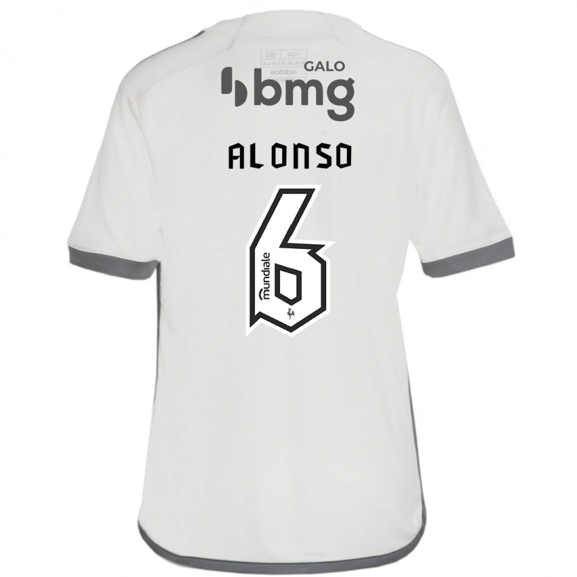 Danxen Herren Júnior Alonso #6 Off-White Auswärtstrikot Trikot 2025/26 T-Shirt Österreich