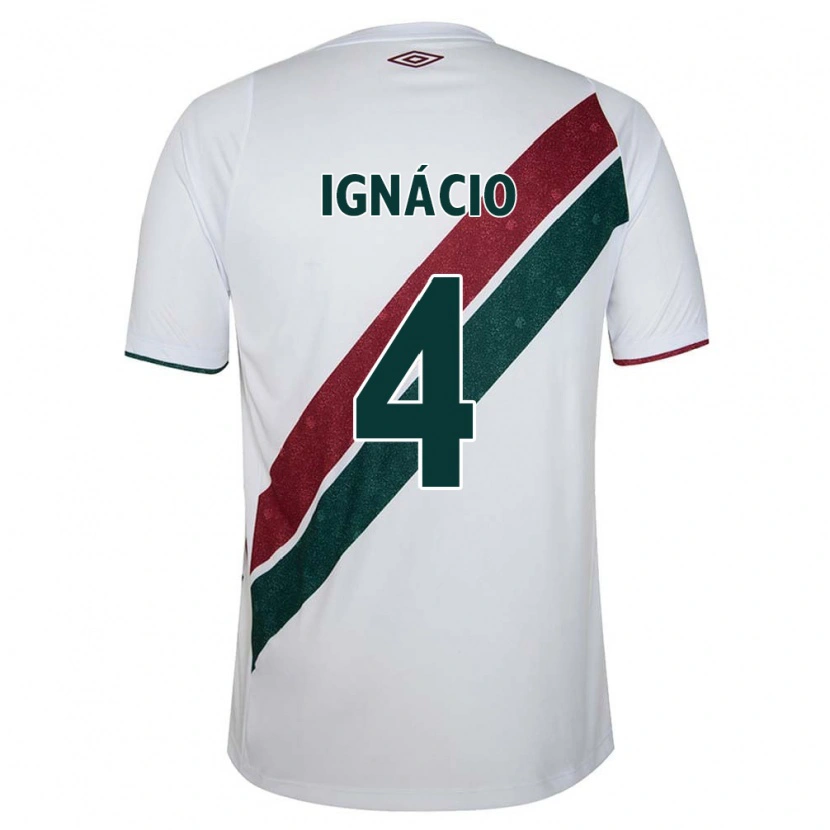 Danxen Herren Ignácio #4 Weiß Grün Kastanienbraun Auswärtstrikot Trikot 2025/26 T-Shirt Österreich