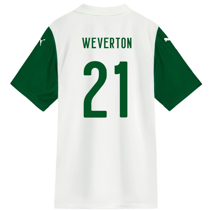 Danxen Herren Weverton #21 Weiß Grün Auswärtstrikot Trikot 2025/26 T-Shirt Österreich
