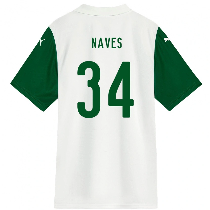 Danxen Herren Naves #34 Weiß Grün Auswärtstrikot Trikot 2025/26 T-Shirt Österreich