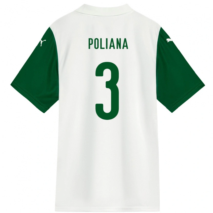 Danxen Herren Poliana #3 Weiß Grün Auswärtstrikot Trikot 2025/26 T-Shirt Österreich