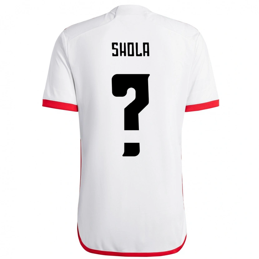 Danxen Herren Ogundana Shola #0 Weiß Rot Auswärtstrikot Trikot 2025/26 T-Shirt Österreich
