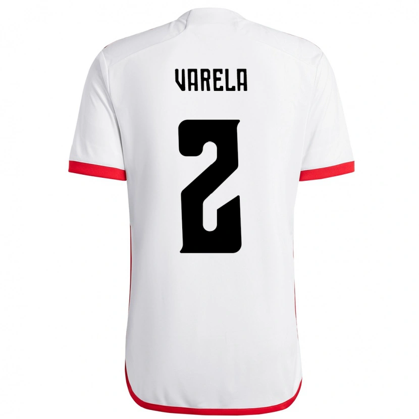 Danxen Herren Guillermo Varela #2 Weiß Rot Auswärtstrikot Trikot 2025/26 T-Shirt Österreich
