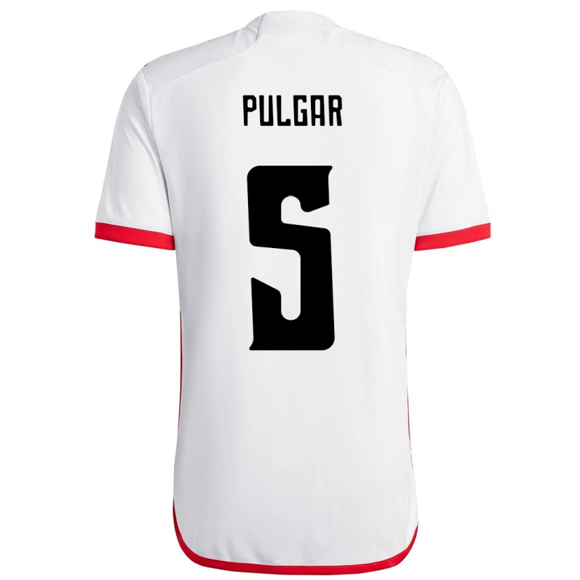 Danxen Herren Erick Pulgar #5 Weiß Rot Auswärtstrikot Trikot 2025/26 T-Shirt Österreich