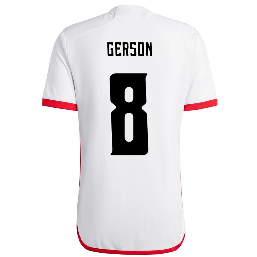 Danxen Herren Gerson #8 Weiß Rot Auswärtstrikot Trikot 2025/26 T-Shirt Österreich