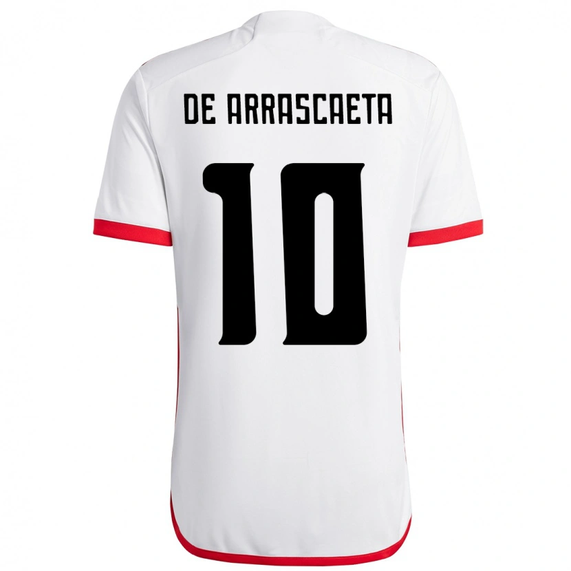 Danxen Herren Giorgian De Arrascaeta #10 Weiß Rot Auswärtstrikot Trikot 2025/26 T-Shirt Österreich