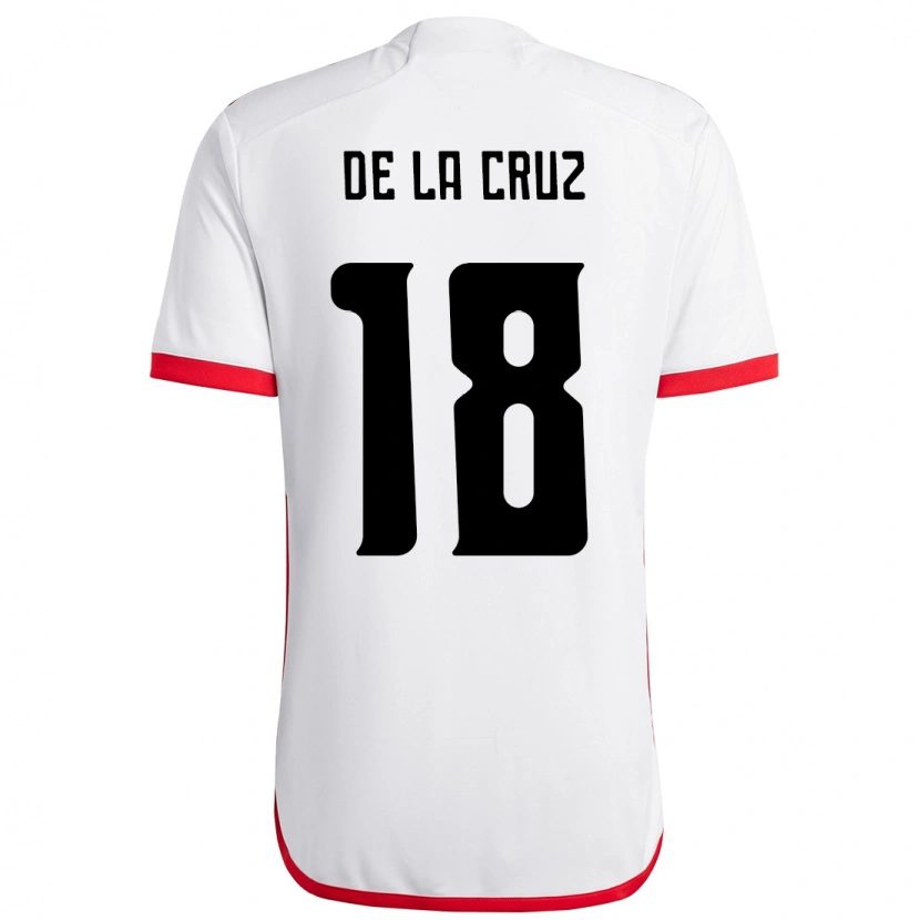 Danxen Herren Nicolás De La Cruz #18 Weiß Rot Auswärtstrikot Trikot 2025/26 T-Shirt Österreich