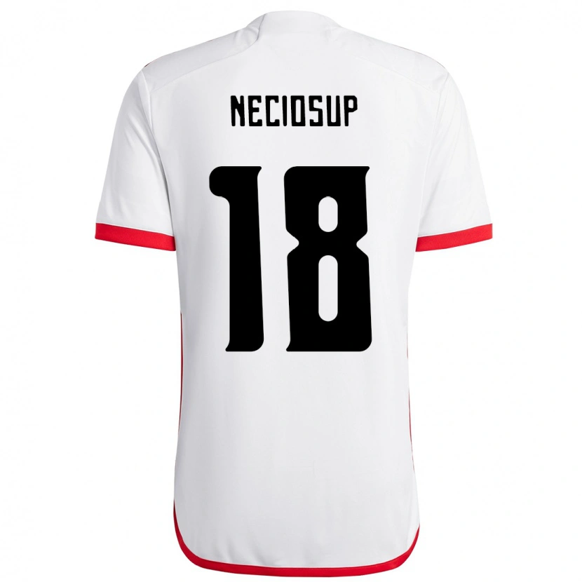 Danxen Herren Adriano Neciosup #18 Weiß Rot Auswärtstrikot Trikot 2025/26 T-Shirt Österreich