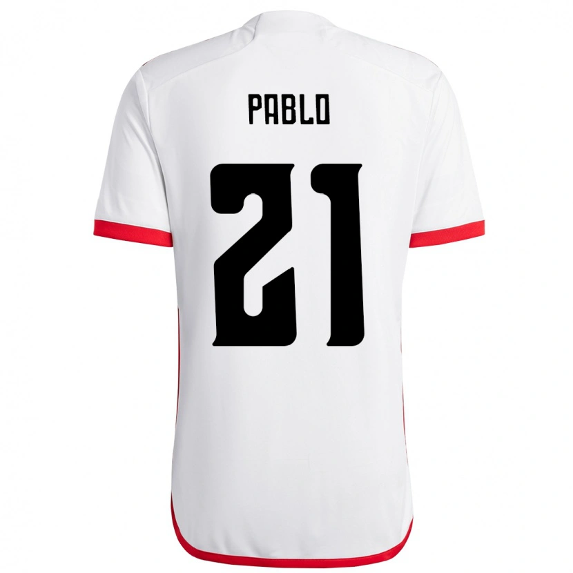 Danxen Herren Pablo #21 Weiß Rot Auswärtstrikot Trikot 2025/26 T-Shirt Österreich