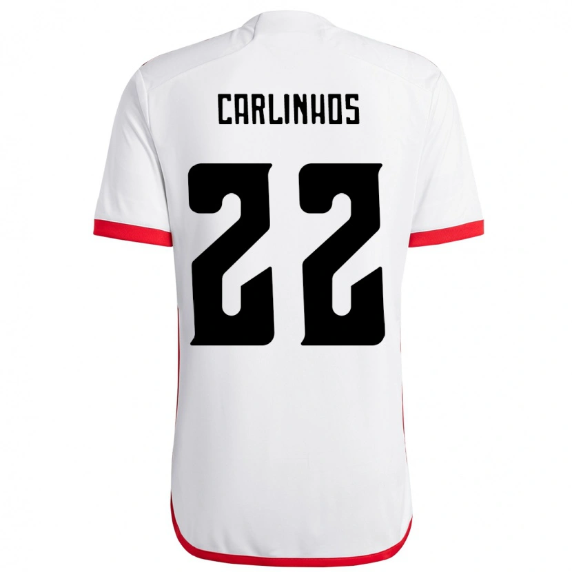 Danxen Herren Carlinhos #22 Weiß Rot Auswärtstrikot Trikot 2025/26 T-Shirt Österreich