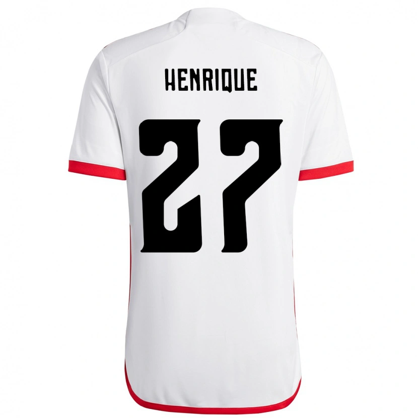 Danxen Herren Bruno Henrique #27 Weiß Rot Auswärtstrikot Trikot 2025/26 T-Shirt Österreich