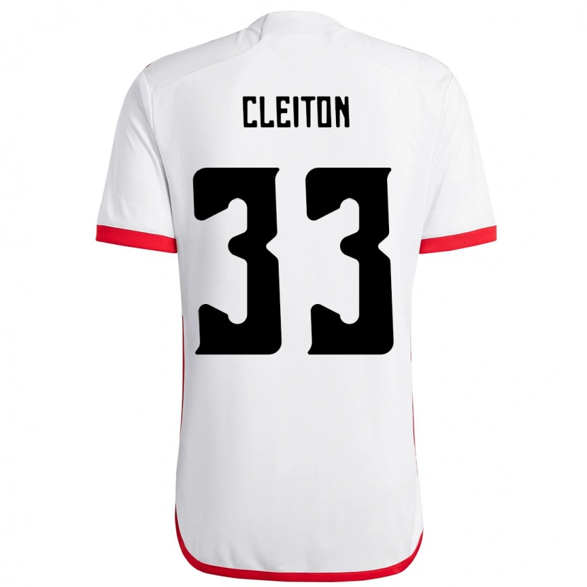 Danxen Herren Cleiton #33 Weiß Rot Auswärtstrikot Trikot 2025/26 T-Shirt Österreich