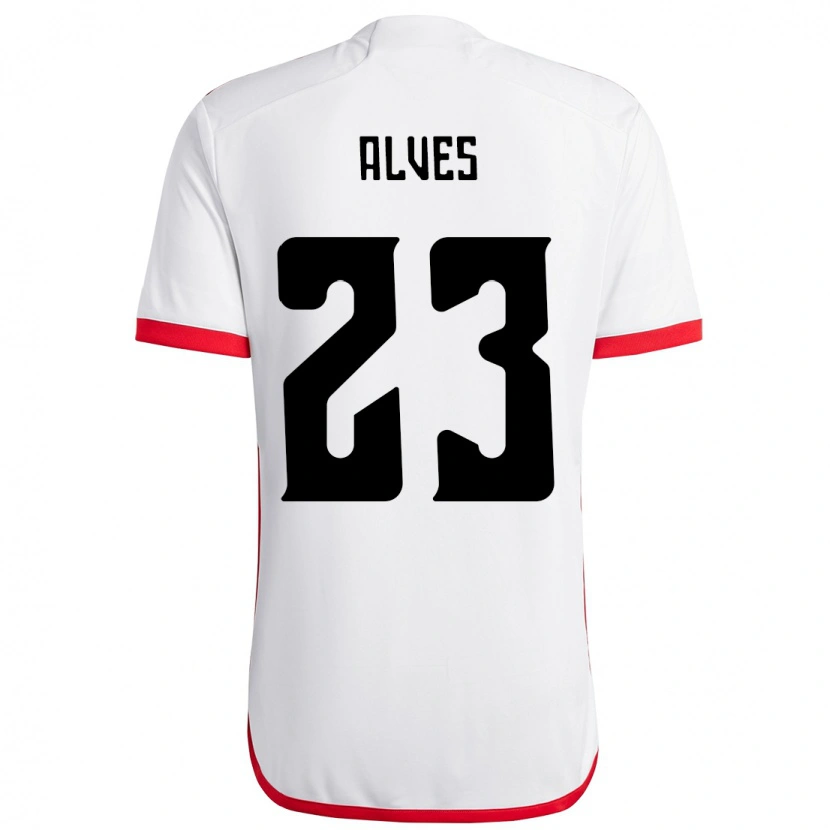 Danxen Herren Karol Alves #23 Weiß Rot Auswärtstrikot Trikot 2025/26 T-Shirt Österreich