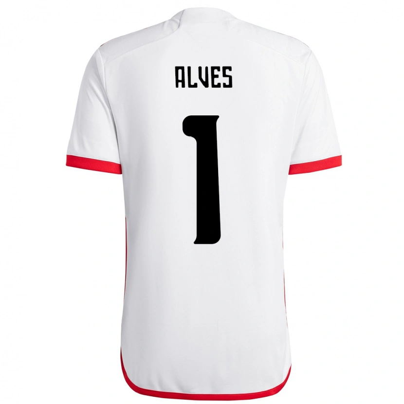 Danxen Herren Diego Alves #1 Weiß Rot Auswärtstrikot Trikot 2025/26 T-Shirt Österreich