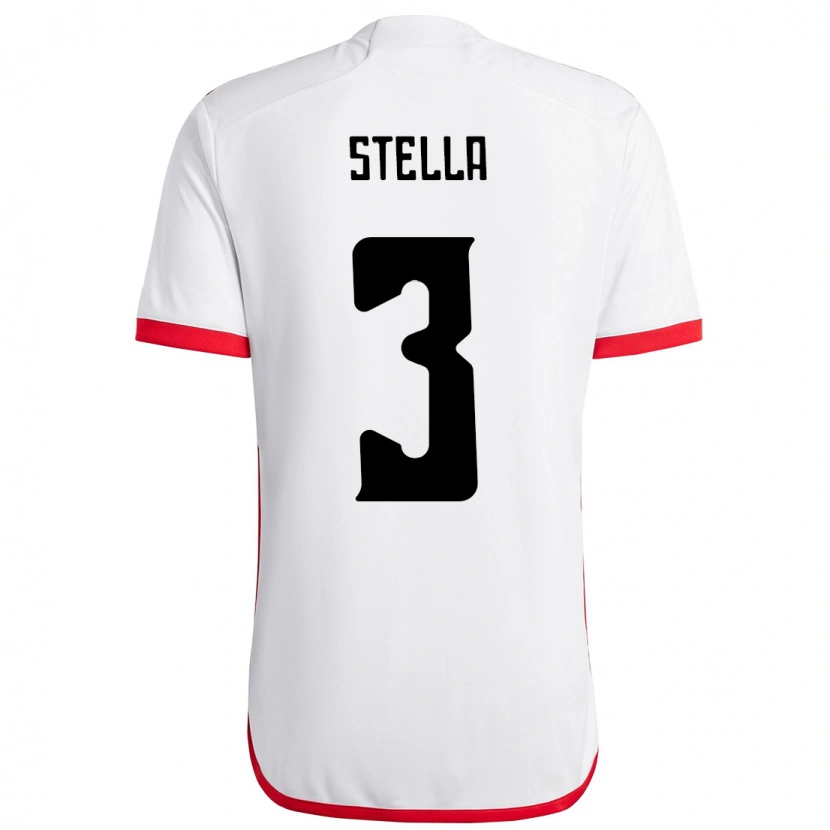 Danxen Herren Stella #3 Weiß Rot Auswärtstrikot Trikot 2025/26 T-Shirt Österreich
