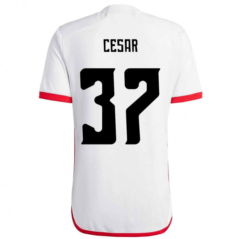 Danxen Herren Cesar #37 Weiß Rot Auswärtstrikot Trikot 2025/26 T-Shirt Österreich