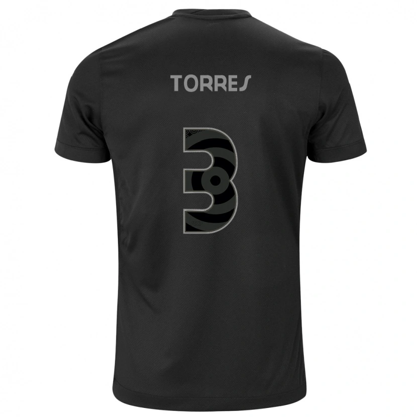 Danxen Herren Félix Torres #3 Schwarz Weiß Auswärtstrikot Trikot 2025/26 T-Shirt Österreich