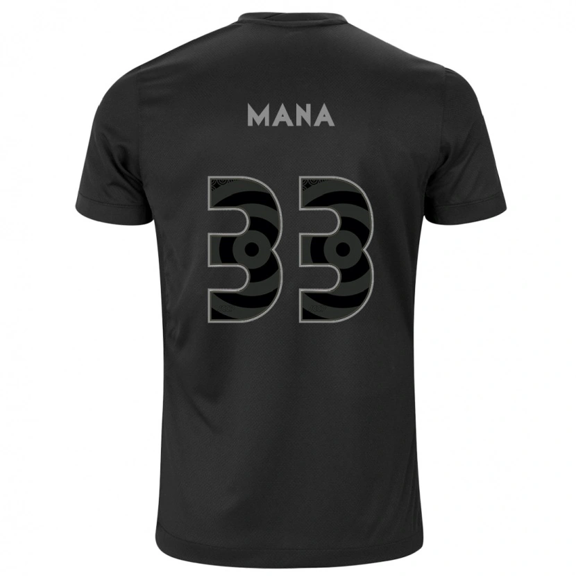 Danxen Herren Léo Mana #33 Schwarz Weiß Auswärtstrikot Trikot 2025/26 T-Shirt Österreich