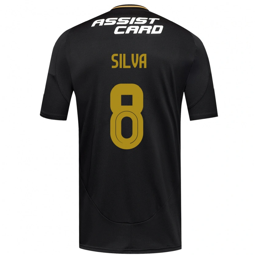 Danxen Herren Bastián Silva #8 Schwarz Weiß Auswärtstrikot Trikot 2025/26 T-Shirt Österreich