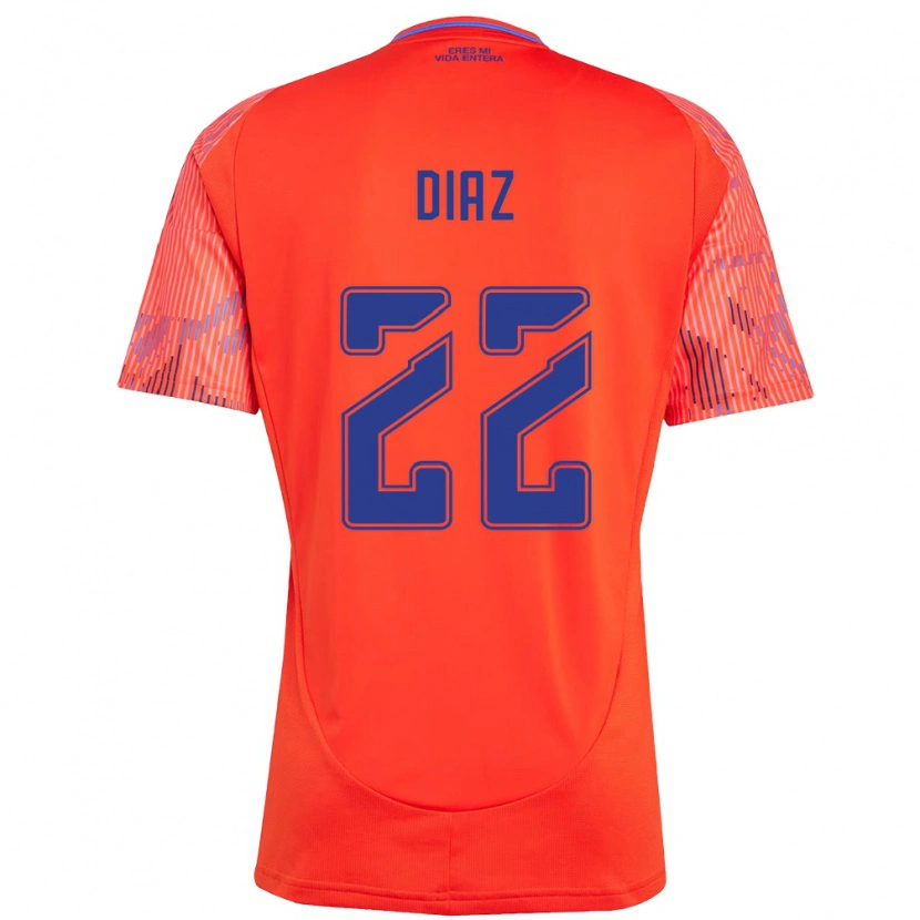 Danxen Herren Valentina Díaz #22 Orange Rot Auswärtstrikot Trikot 2025/26 T-Shirt Österreich