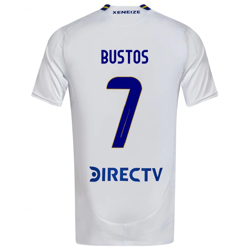 Danxen Herren Tomás Bustos #7 Weiß Blau Auswärtstrikot Trikot 2025/26 T-Shirt Österreich