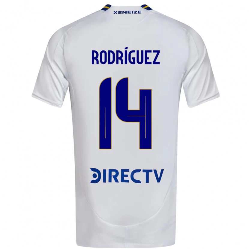 Danxen Herren Isaías Rodríguez #14 Weiß Blau Auswärtstrikot Trikot 2025/26 T-Shirt Österreich