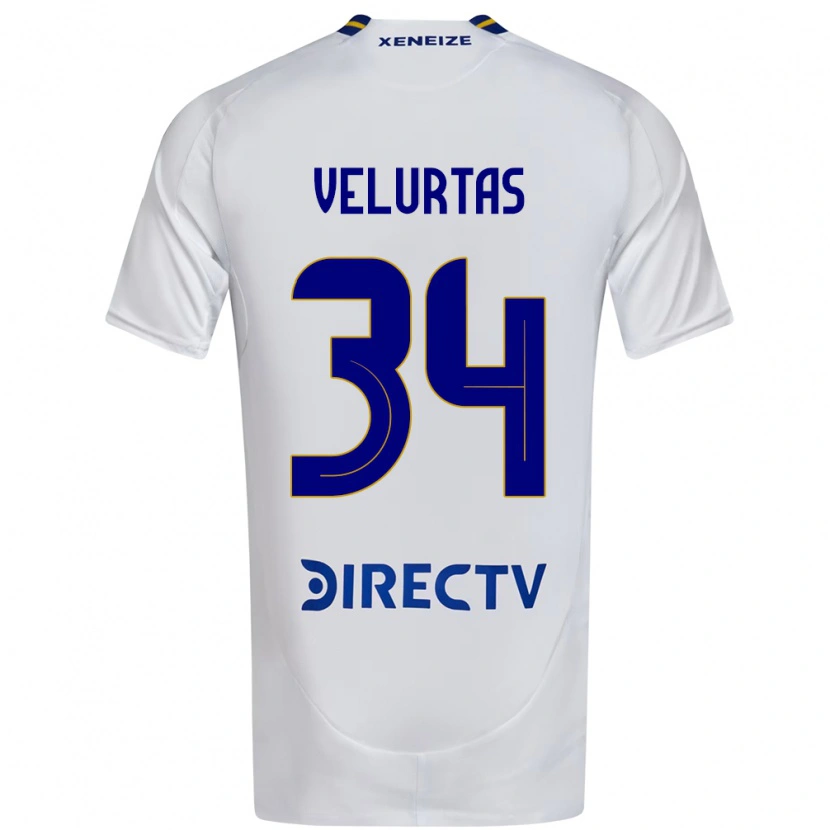 Danxen Herren Pedro Velurtas #34 Weiß Blau Auswärtstrikot Trikot 2025/26 T-Shirt Österreich