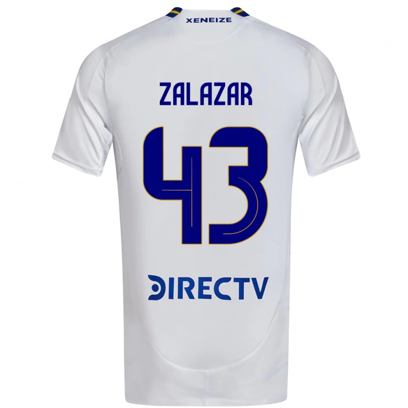 Danxen Herren Maximiliano Zalazar #43 Weiß Blau Auswärtstrikot Trikot 2025/26 T-Shirt Österreich